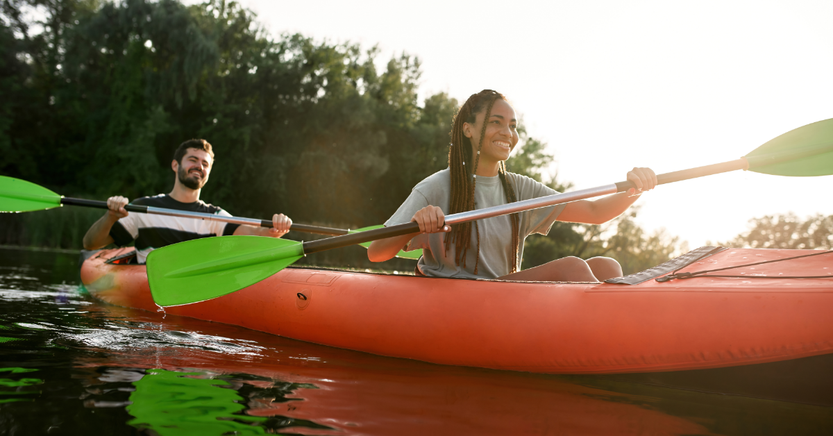 kayakers in Angleton, Texas 