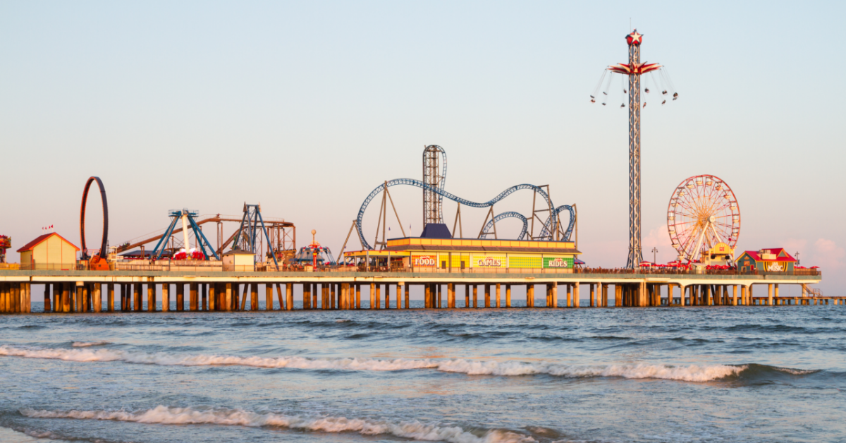 Pleasure Pier in Galveston, Texas 