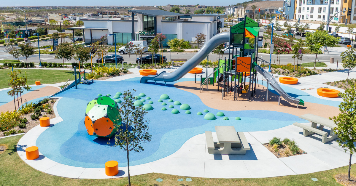 large park in a community 