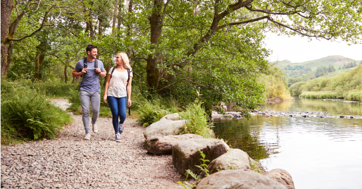 people on a walk in Angleton